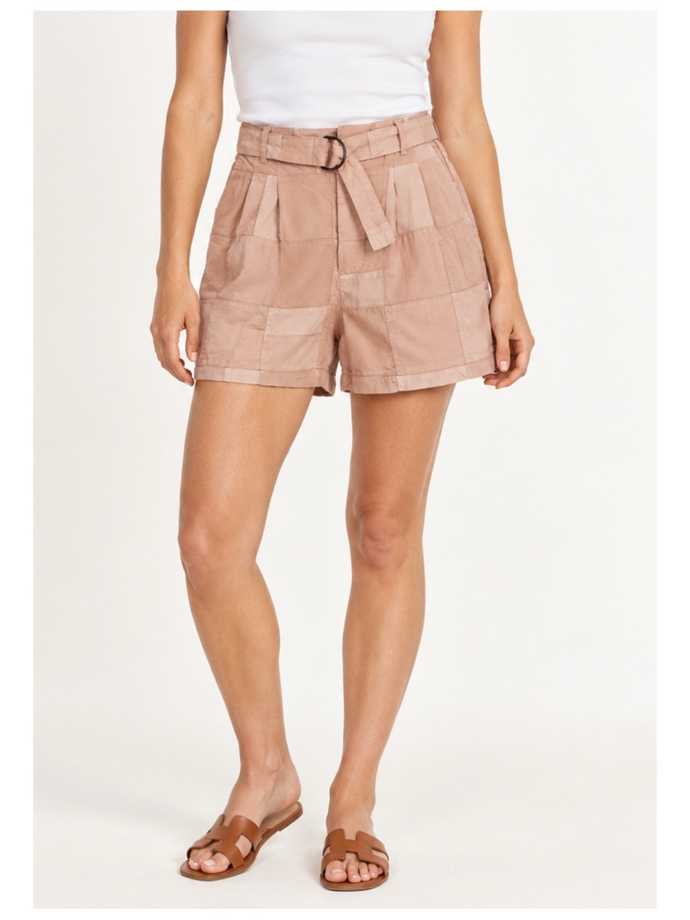 J.Crew Limited Edition D-Ring Patchwork Shorts Women's 4 Pink Preppy